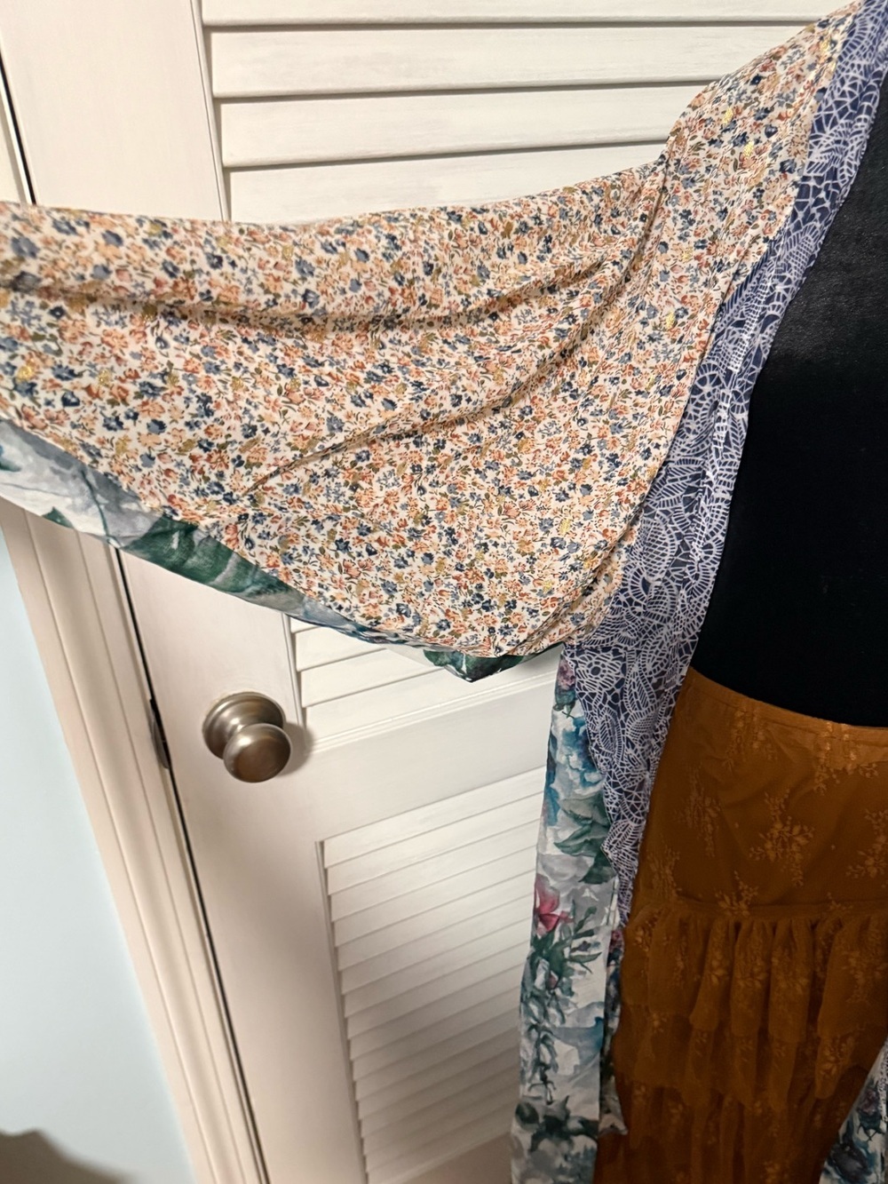 Umgee Floral Patchwork Kimono Duster - “Angel Wings” Multicolor! NWT - Picture 3 of 9